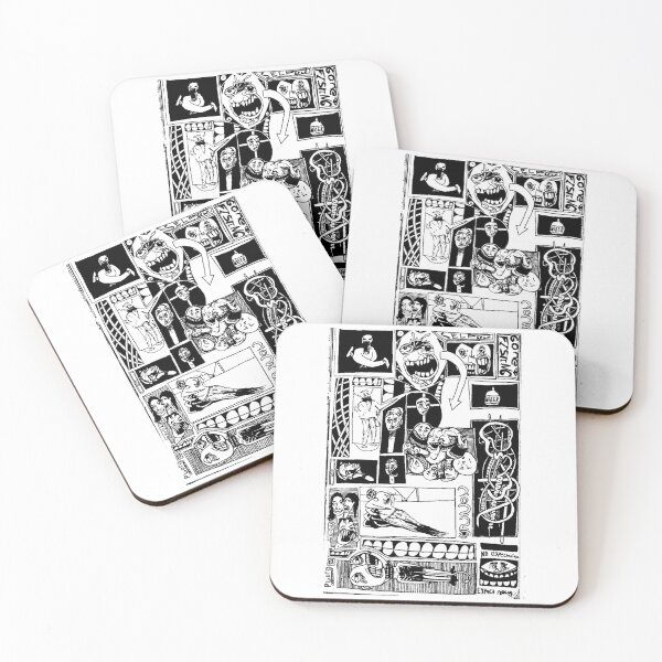Item preview, "gone fishing" comic book style drawing. designed and sold by plutocreatess.
