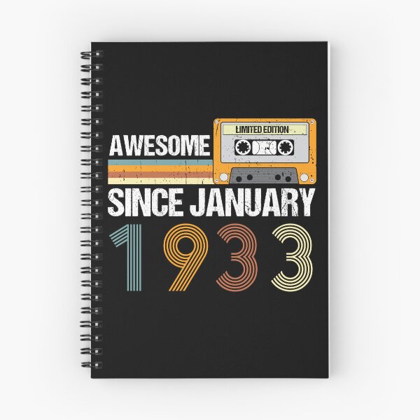 Item preview, Awesome Since January 1933 | 90th Birthday Gifts | 90 Years Old Gifts designed and sold by AMINE  ★★★★★.