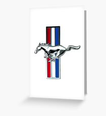 MUSTANG BADGE Greeting Card