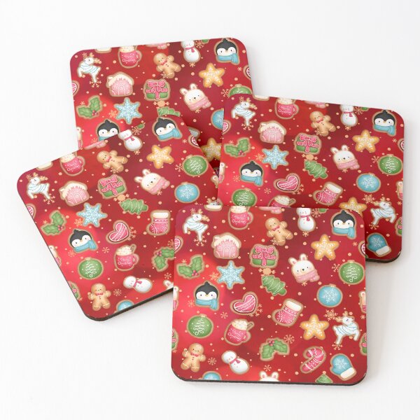 Item preview, Christmas Cookies - Red Background designed and sold by Millie Pasquale.