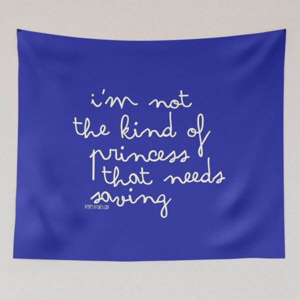 Item preview, I'm not the kind of princess that needs saving designed and sold by katydubu.