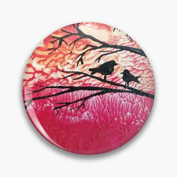 Item preview, Birds in a tree with firey sunset designed and sold by JodieWeaver.