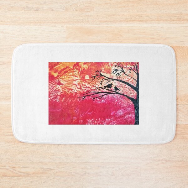 Item preview, Birds in a tree with firey sunset designed and sold by JodieWeaver.