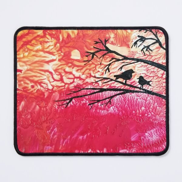 Item preview, Birds in a tree with firey sunset designed and sold by JodieWeaver.