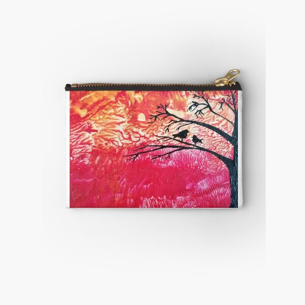 Item preview, Birds in a tree with firey sunset designed and sold by JodieWeaver.