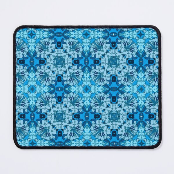 Item preview, Watercolor Abstract Floral Denim Blue designed and sold by Marymarice.