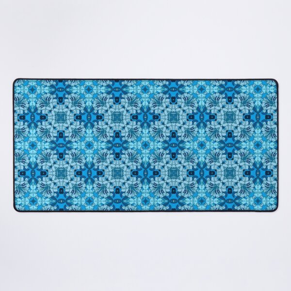 Item preview, Watercolor Abstract Floral Denim Blue designed and sold by Marymarice.