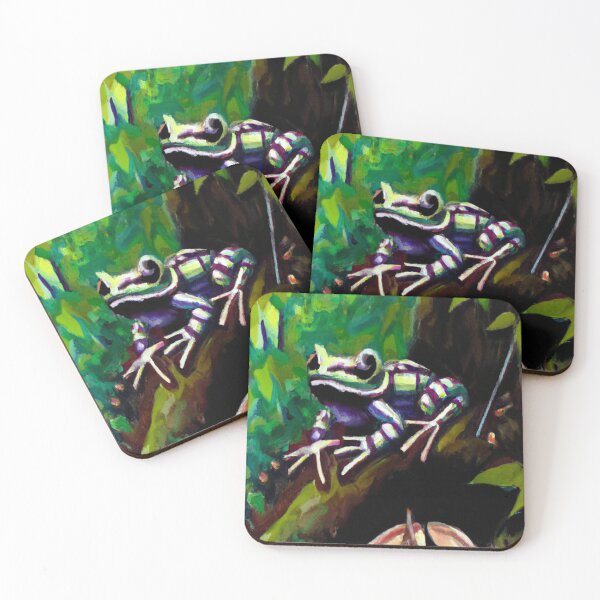 Item preview, Frog in the Forest Oil Painting designed and sold by Pixelish.