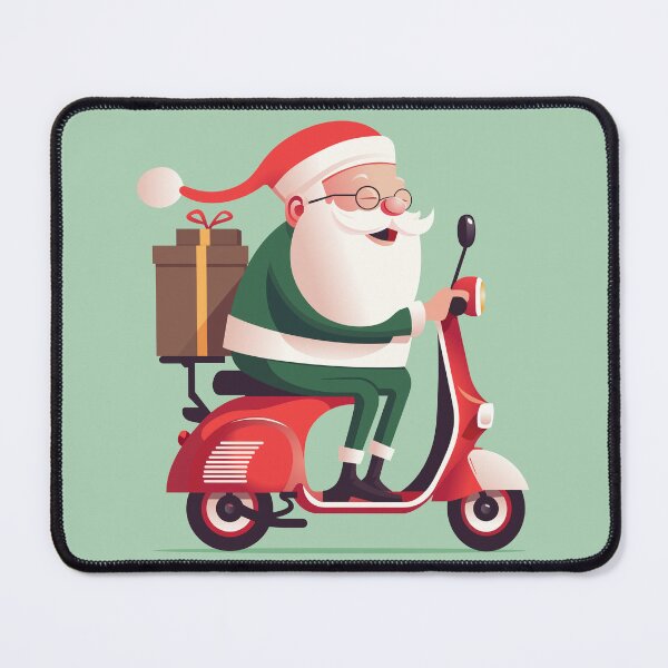 Item preview, Happy Santa Claus delivery gifts with Motorcycle designed and sold by jordygraph.