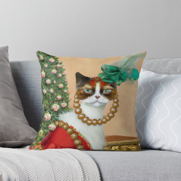 Item preview, Rad,Crazy, Kitty, Funny Royal Christmas, Pet Portrait, Royal Cat Paintings, Renaissance Pet King Portrait, Classic Pet Portrait, Print, Animal Wall Art  designed and sold by RadRococo.