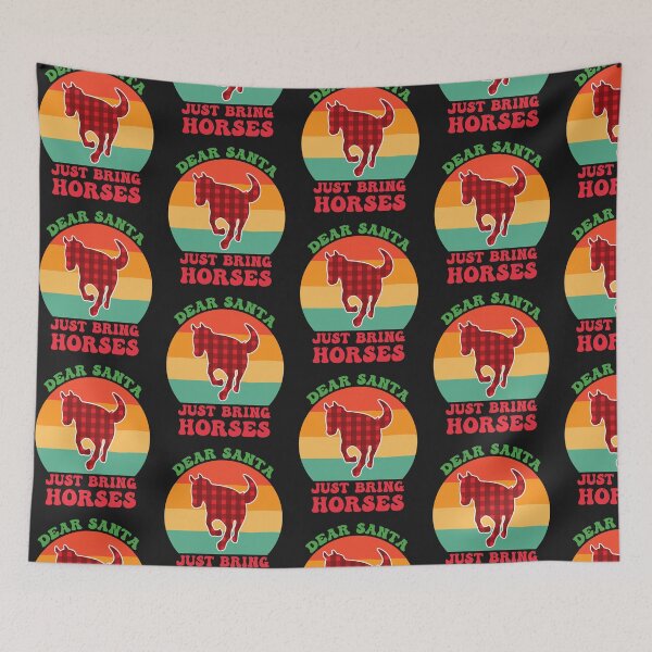 Item preview, Dear Santa Just Bring Horses |  A horse for Christmas designed and sold by THROUGH-LIFE.