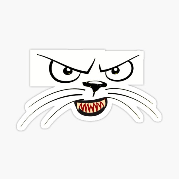 Angry Face Meme Sticker for Sale by the-al-foil