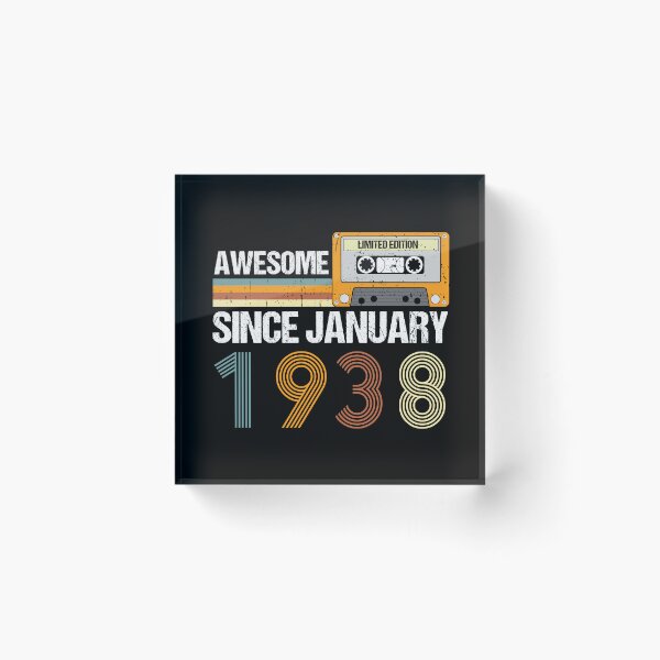 Item preview, Awesome Since January 1938 | 85th Birthday Gifts | 85 Years Old Gifts designed and sold by AMINE  ★★★★★.