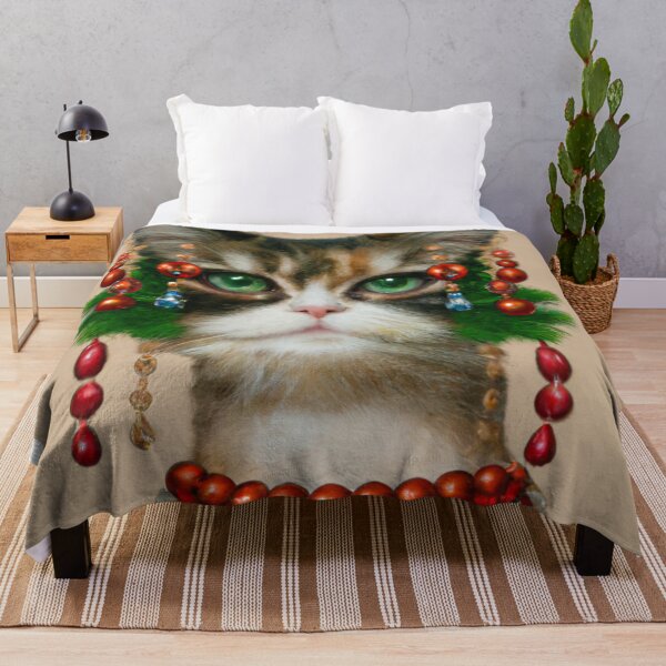 Item preview, Unique, Crazy, Kitty, Funny Royal Christmas, Pet Portrait, Royal Cat Paintings, Renaissance Pet King Portrait, Classic Pet Portrait, Print, Animal Wall Art  designed and sold by RadRococo.