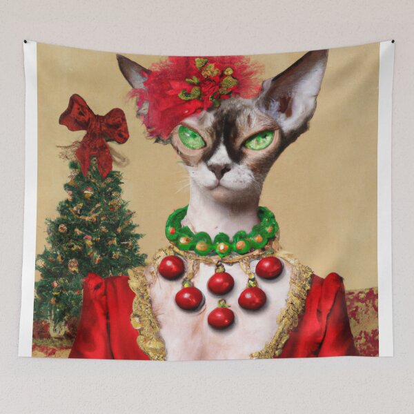Item preview, Crazy Cat, Crazy, Kitty, Funny Royal Christmas, Pet Portrait, Royal Cat Paintings, Renaissance Pet King Portrait, Classic Pet Portrait, Print, Animal Wall Art  designed and sold by RadRococo.