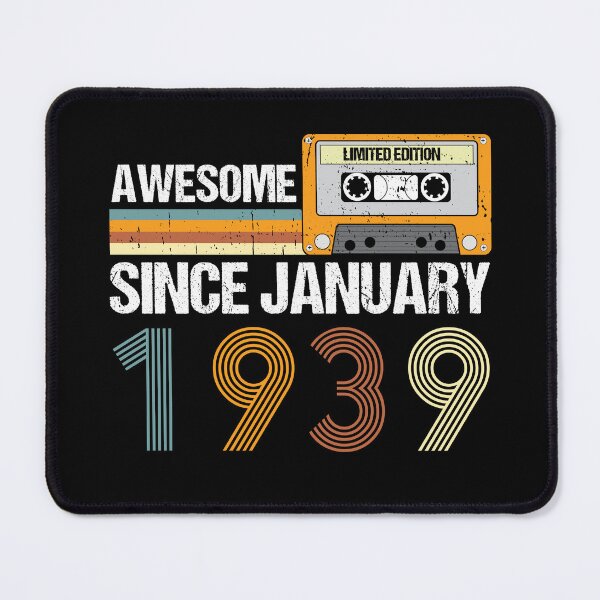 Item preview, Awesome Since January 1939 | 84th Birthday Gifts | 84 Years Old Gifts designed and sold by AMINE  ★★★★★.