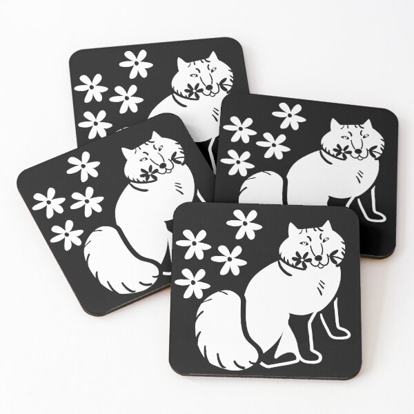 Item preview, Fox pattern in scandinavian style Black and White designed and sold by belettelepink.