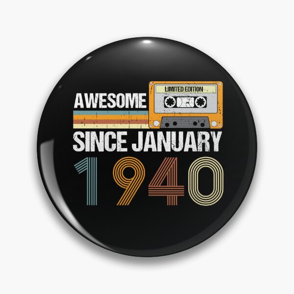 Item preview, Awesome Since January 1940 | 83th Birthday Gifts | 83 Years Old Gifts designed and sold by AMINE  ★★★★★.
