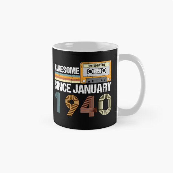 Item preview, Awesome Since January 1940 | 83th Birthday Gifts | 83 Years Old Gifts designed and sold by AMINE  ★★★★★.