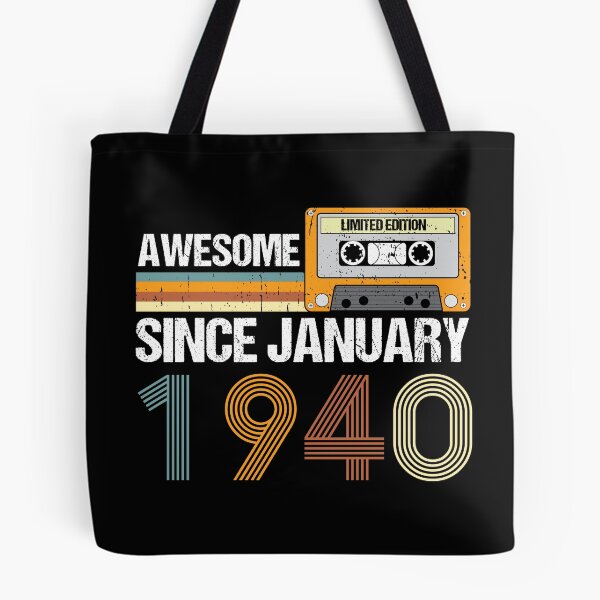Item preview, Awesome Since January 1940 | 83th Birthday Gifts | 83 Years Old Gifts designed and sold by AMINE  ★★★★★.