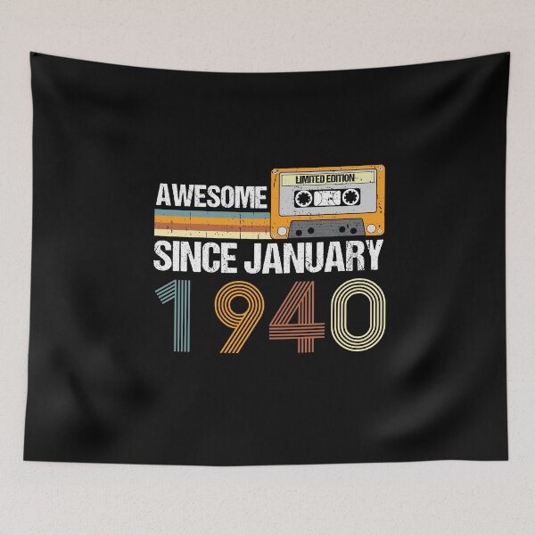 Item preview, Awesome Since January 1940 | 83th Birthday Gifts | 83 Years Old Gifts designed and sold by AMINE  ★★★★★.