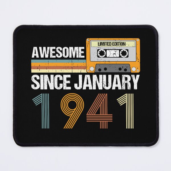 Item preview, Awesome Since January 1941 | 82th Birthday Gifts | 82 Years Old Gifts designed and sold by AMINE  ★★★★★.