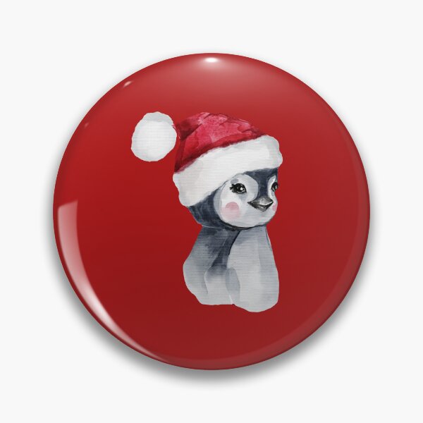 Item preview, Watercolor Baby Christmas Penguin designed and sold by PBJArt.