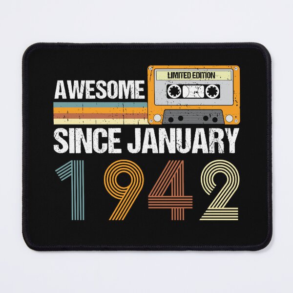 Item preview, Awesome Since January 1942 | 81th Birthday Gifts | 81 Years Old Gifts designed and sold by AMINE  ★★★★★.