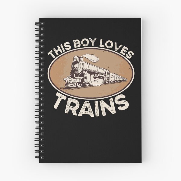 Item preview, This Boy Loves Trains Engine Conductor Vintage Boys Train Gear designed and sold by DynamicDesign.