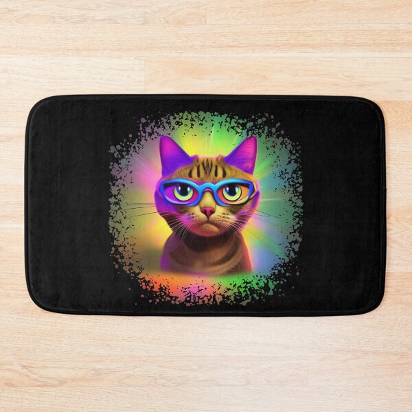 Item preview, Dreamy Disco Cat Wearing Glasses designed and sold by Rocketman2017.