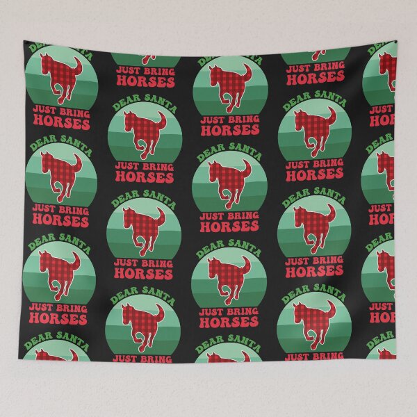 Item preview, Dear Santa Just Bring Horses |  A horse for Christmas designed and sold by THROUGH-LIFE.