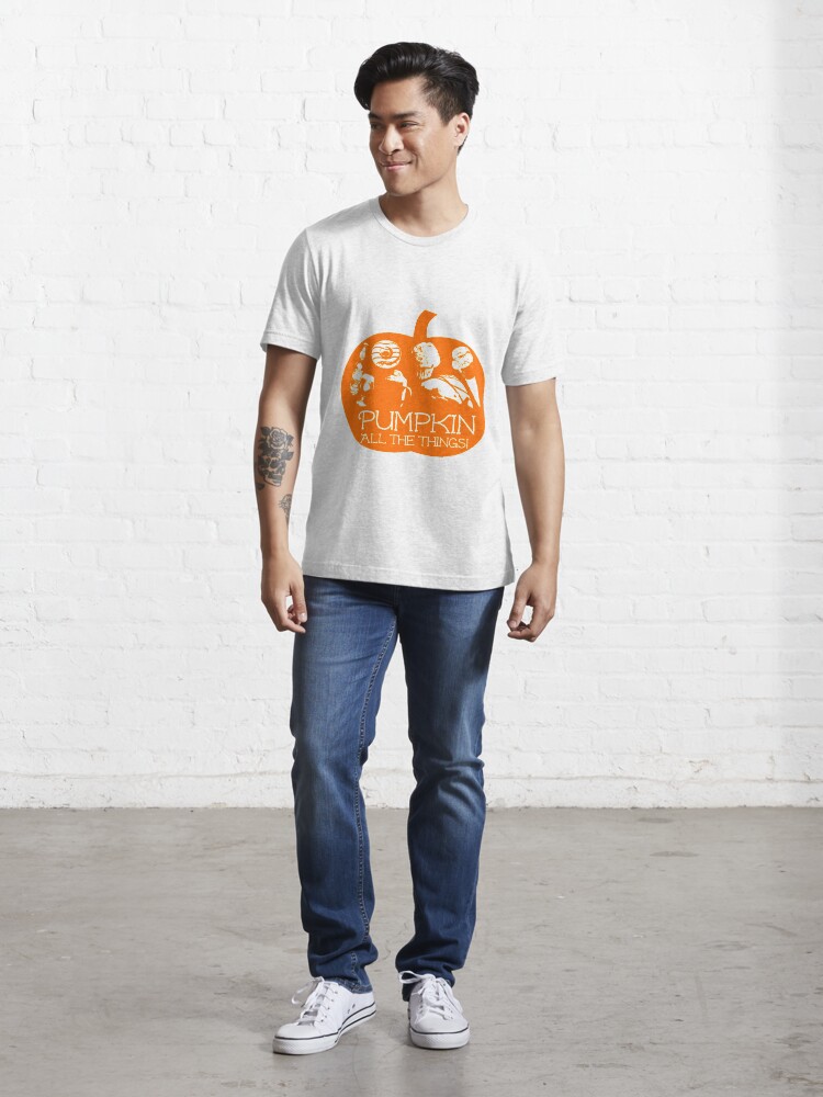 Alternate view of Autumn - Pumpkin all the things! Light bg version Fall Essential T-Shirt