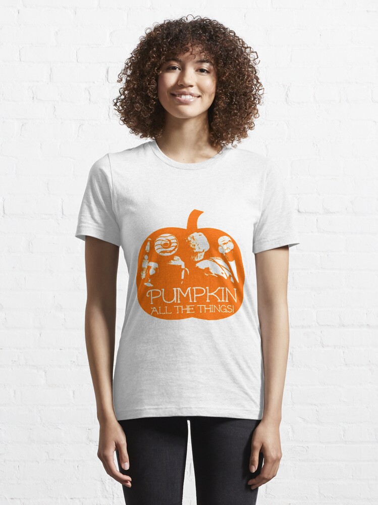Alternate view of Autumn - Pumpkin all the things! Light bg version Fall Essential T-Shirt