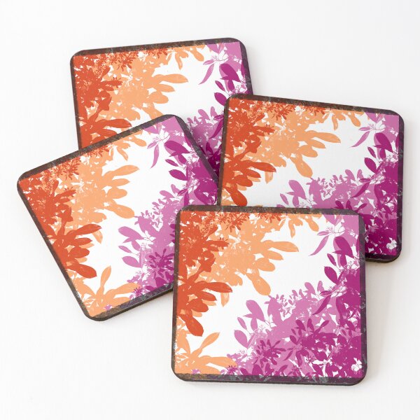 Item preview, Lesbian flowers (with a border) designed and sold by StrwbrryWillow.