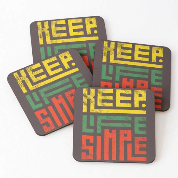 Item preview, Keep Life Simple Retro Art designed and sold by DJava-ArtO.