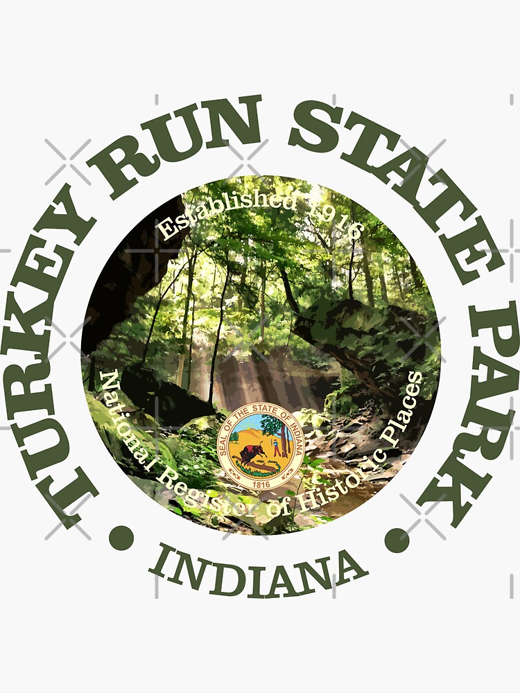 "Turkey Run (SP)" Sticker for Sale by Redbubble