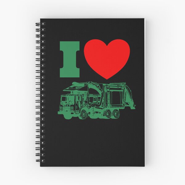 Item preview, I Love Garbage Trucks Red Heart Trash Day Garbage Truck Gear designed and sold by DynamicDesign.