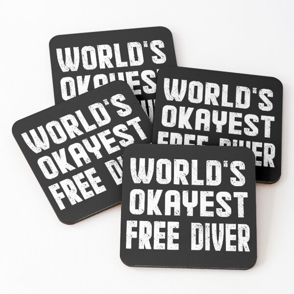 Item preview,  world's okayest free diver - best freediving & spearfishing gift idea for a deep blue ocean bottom lovers designed and sold by Live  Today.