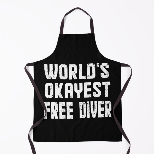 Item preview, world's okayest free diver - best freediving & spearfishing gift idea for a deep blue ocean bottom lovers designed and sold by Live Today.