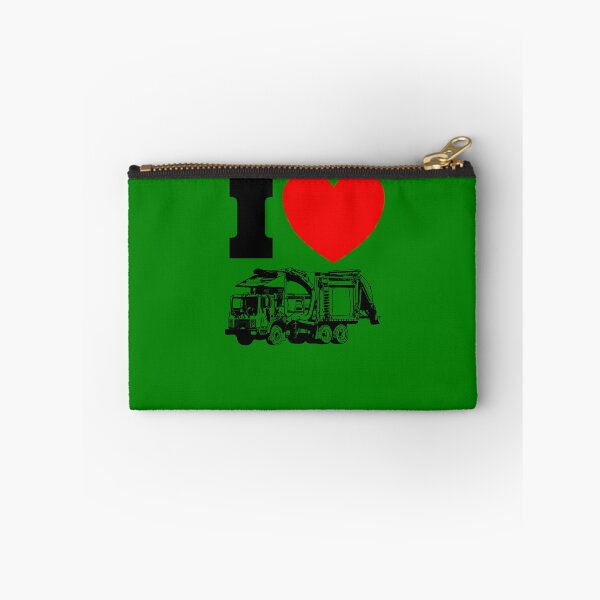 Item preview, I Love Garbage Trucks Red Heart Trash Day Garbage Truck Gear designed and sold by DynamicDesign.