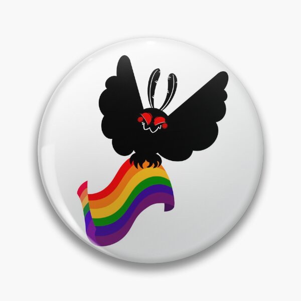 Item preview, Mothman Pride - Rainbow Flag designed and sold by Purple-Capybara.