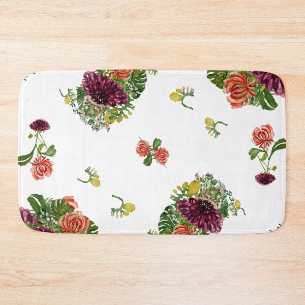 Artikelvorschau, Dahlia palm flower pattern a watercolor sketch  entworfen und verkauft von Yana Mustafina | Boho Soulful Designs.