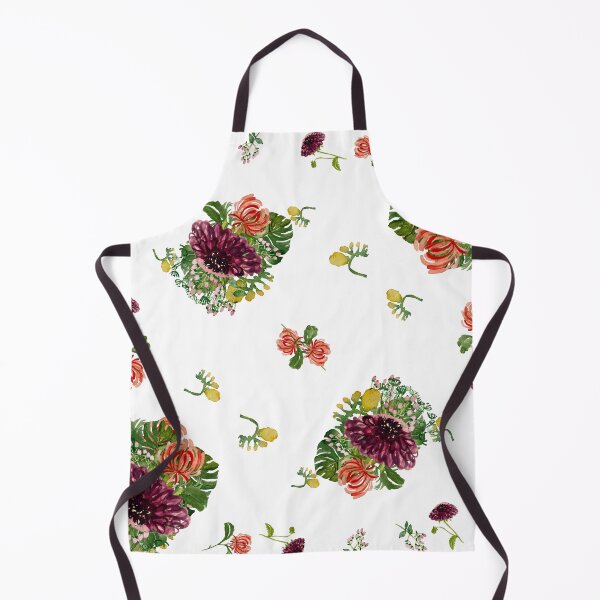 Artikelvorschau, Dahlia palm flower pattern a watercolor sketch  entworfen und verkauft von Yana Mustafina | Boho Soulful Designs.