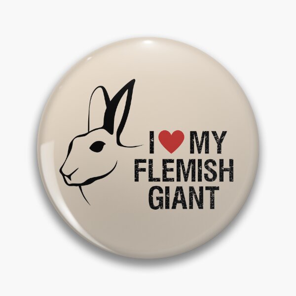 Item preview, I Love My Flemish Giant Rabbit Typography Cute Giant Bunny Rabbit designed and sold by wigobun.