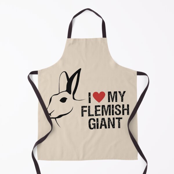 Item preview, I Love My Flemish Giant Rabbit Typography Cute Giant Bunny Rabbit designed and sold by wigobun.