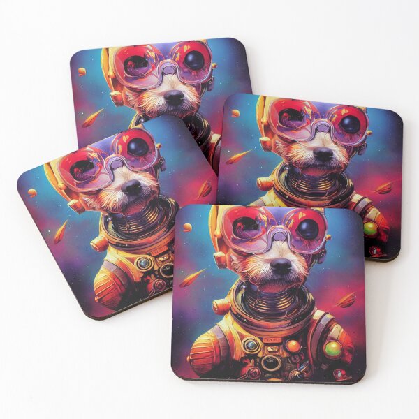 Item preview, Astronaut Maltese Puppy Nr. 3 designed and sold by thesupremewiz.