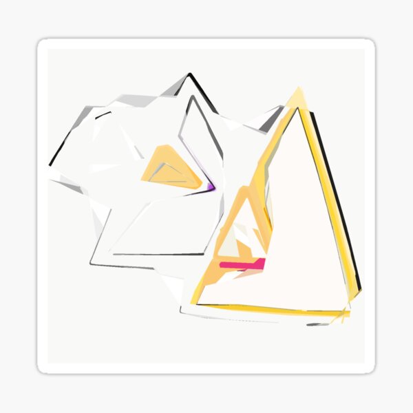 Triangle Abstract Sticker