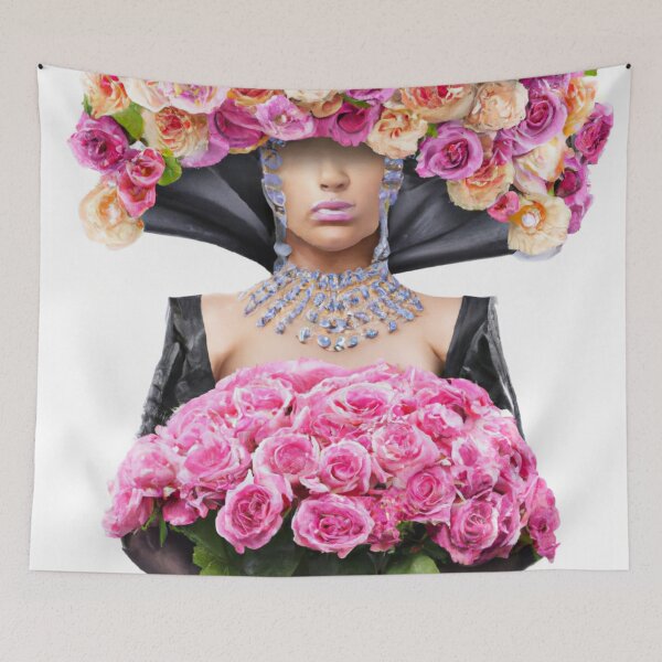 Item preview, Fine Art Headpiece Crystal Masquerade Mask Art, Fashion Photography, Altered Model Portrait. Digital Art Print, Printable Wall Art designed and sold by RadRococo.