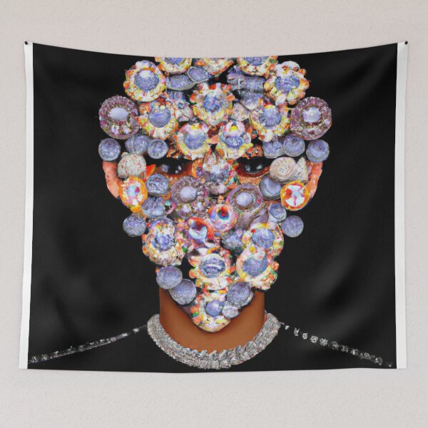 Item preview, Fine Art Headpiece Crystal Masquerade Mask Art, Fashion Photography, Altered Model Portrait. Digital Art Print, Printable Wall Art designed and sold by RadRococo.