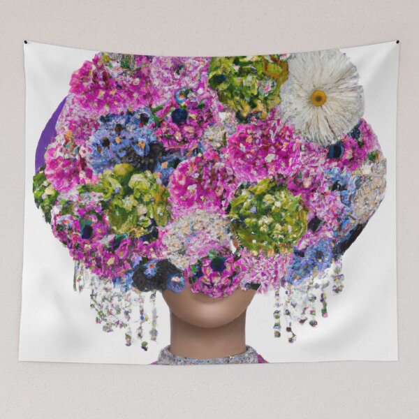Item preview, Fine Art Headpiece Crystal Masquerade Mask Art, Fashion Photography, Altered Model Portrait. Digital Art Print, Printable Wall Art designed and sold by RadRococo.